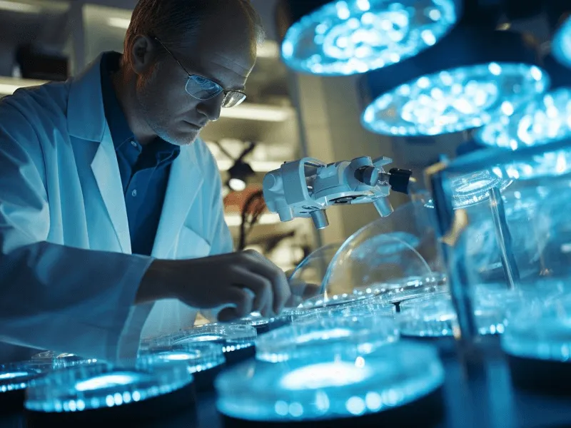 Científica trabajando en un laboratorio
