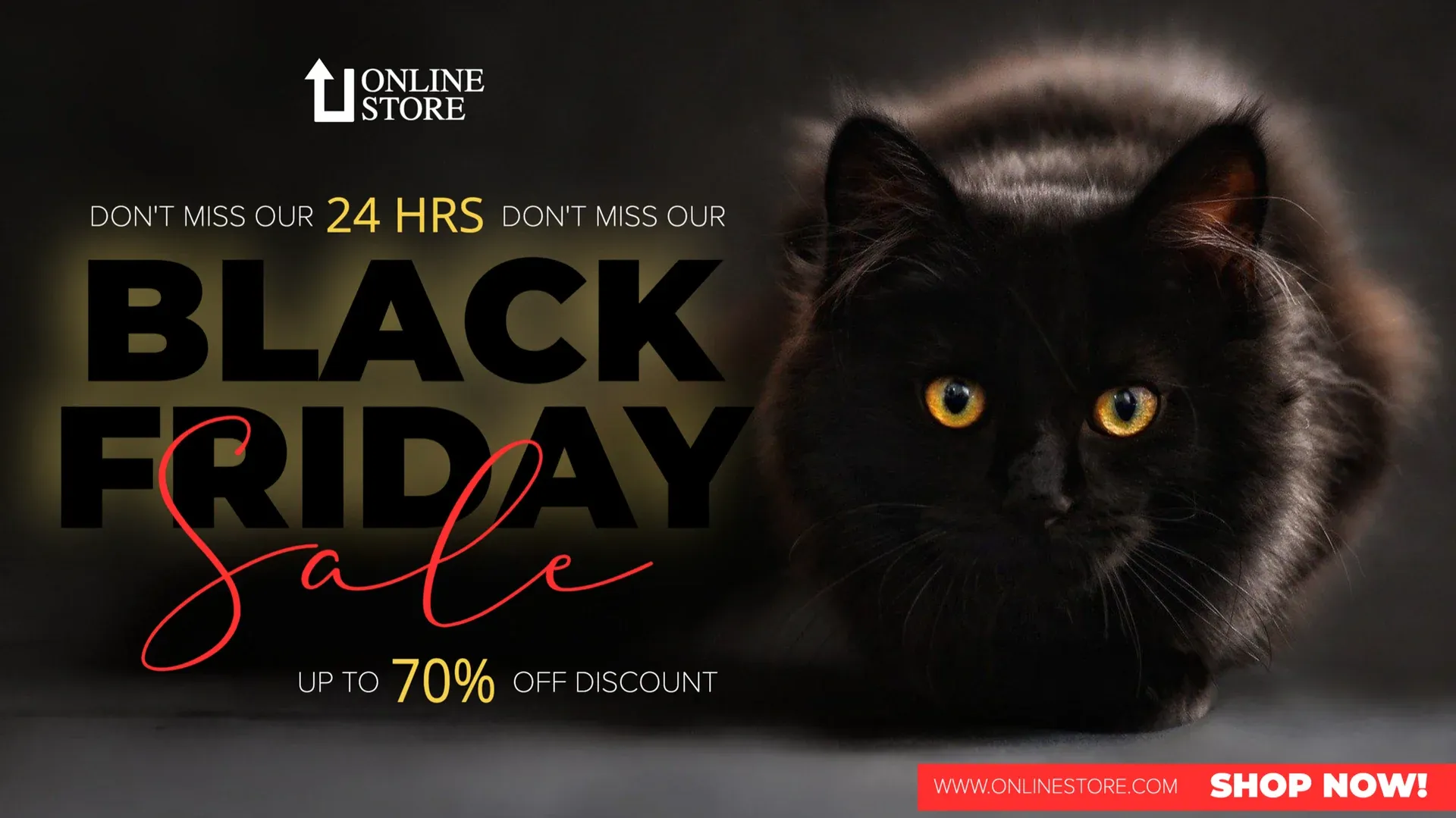 Black Friday: plantilla de señalización digital para Comercio minorista