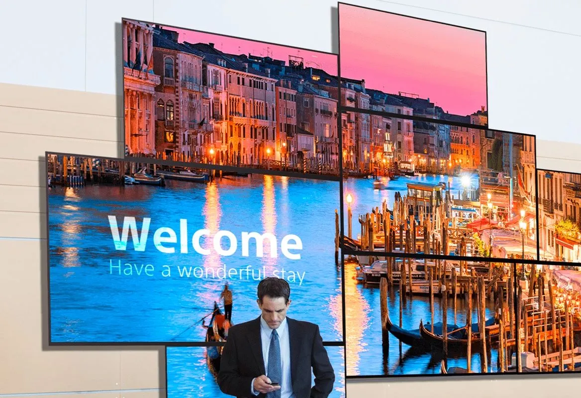 Videowall abstracto Sony BRAVIA