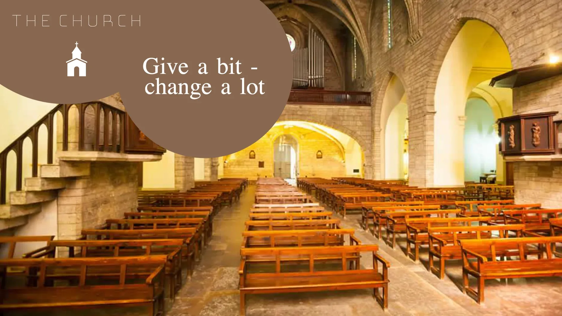 Iglesia: plantilla de señalización digital para Iglesia