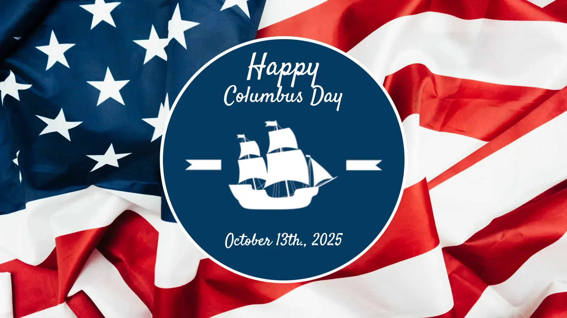 Día de Colón: plantilla de señalización digital para Festividades
