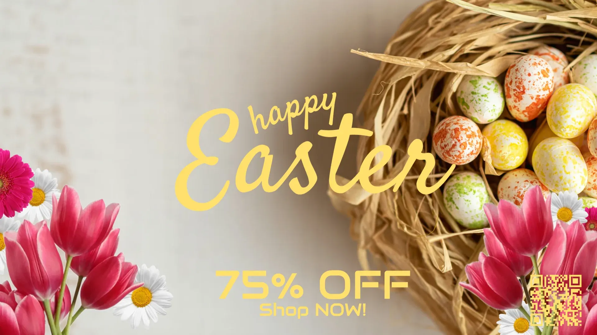 Domingo de Pascua: plantilla de señalización digital para Festividades