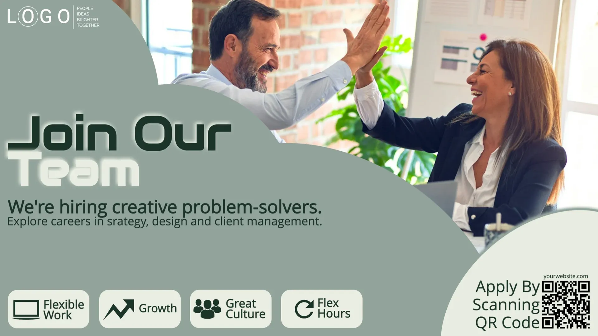 Únete a nuestro equipo: plantilla de señalización digital para Empresa