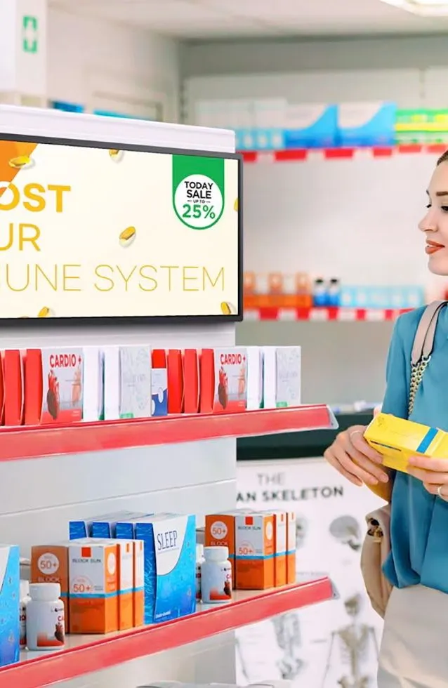 Pantalla de señalización digital estirada Samsung Tizen SHC Series