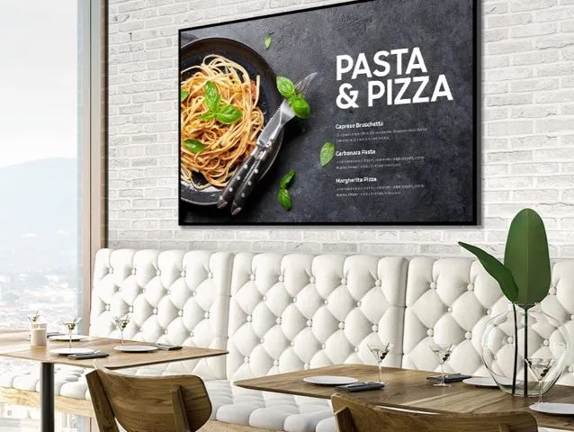 Smart TV Samsung Tizen QBB Series para restaurantes, cafeterías y bares