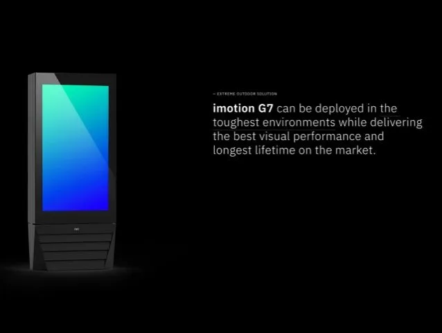 Infinitus iMotion G7 para señalización digital