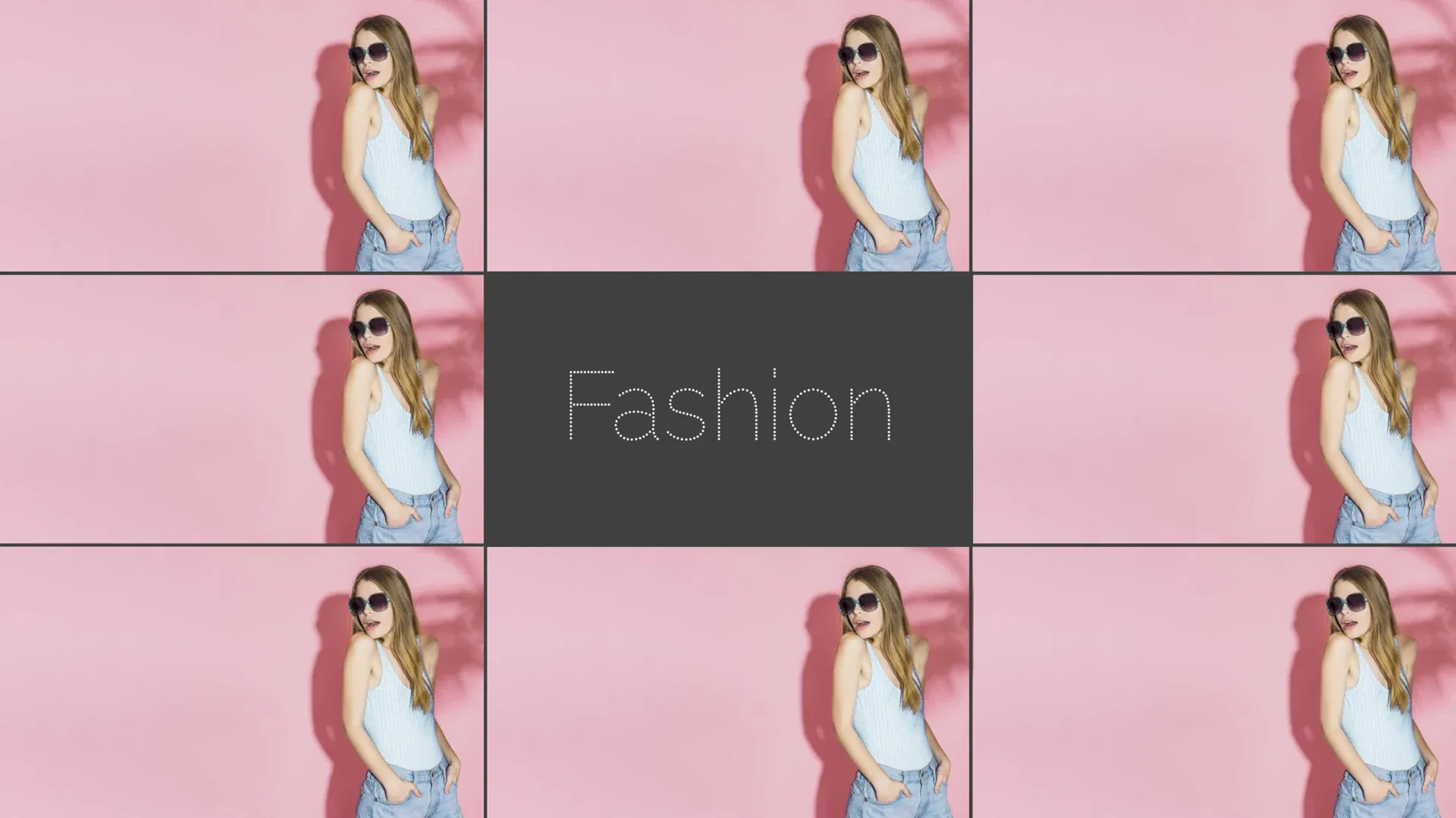 Moda en rosa: plantilla de señalización digital para Comercio minorista