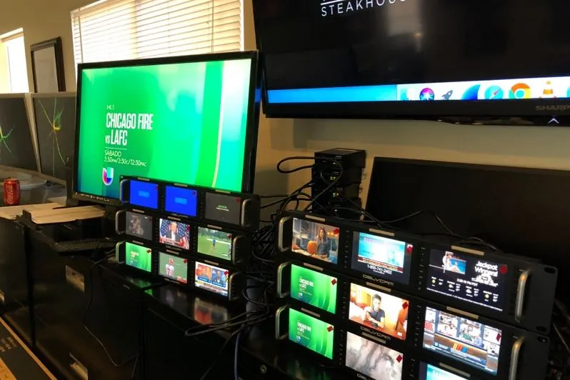 Sala de control de Viejas Casino & Resort con Play Digital Signage
