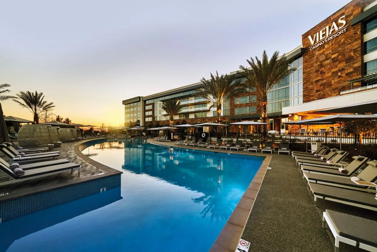 Zona de la piscina del hotel de Viejas Casino & Resort